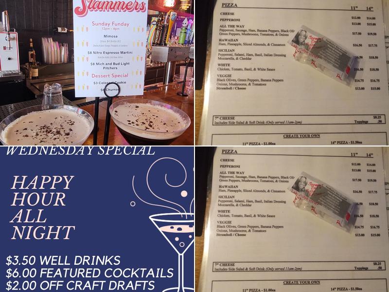 Slammers Menu