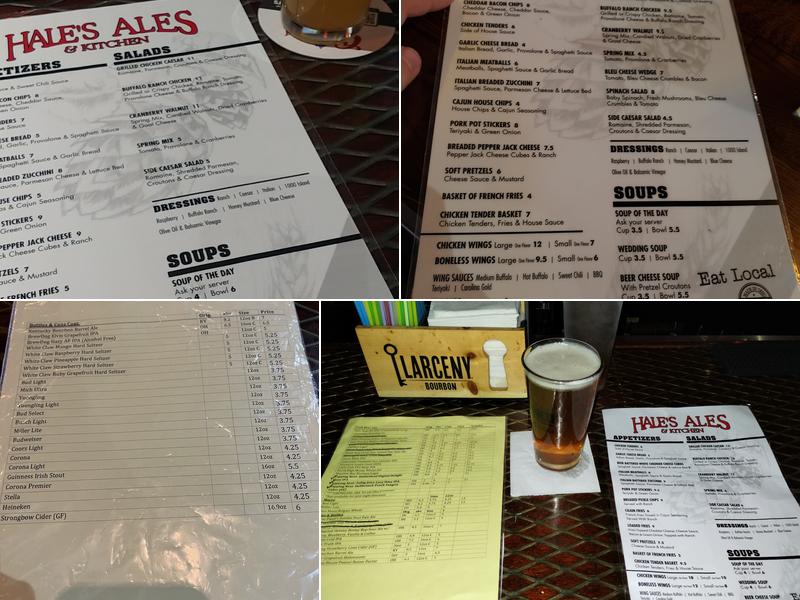 Hale’s Ale & Kitchen Menu