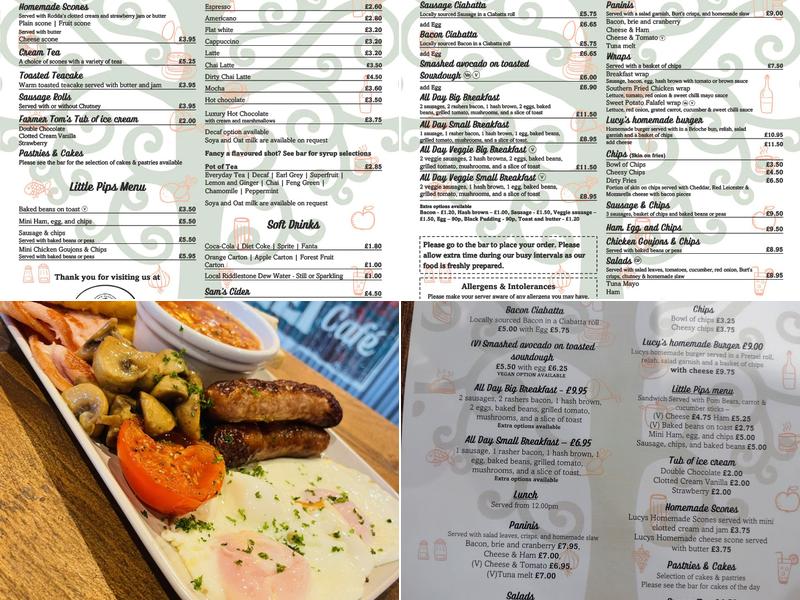 The Tallet Cafe Menu