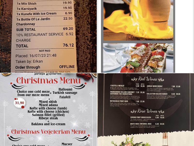 Dream turkish kitchen Menu