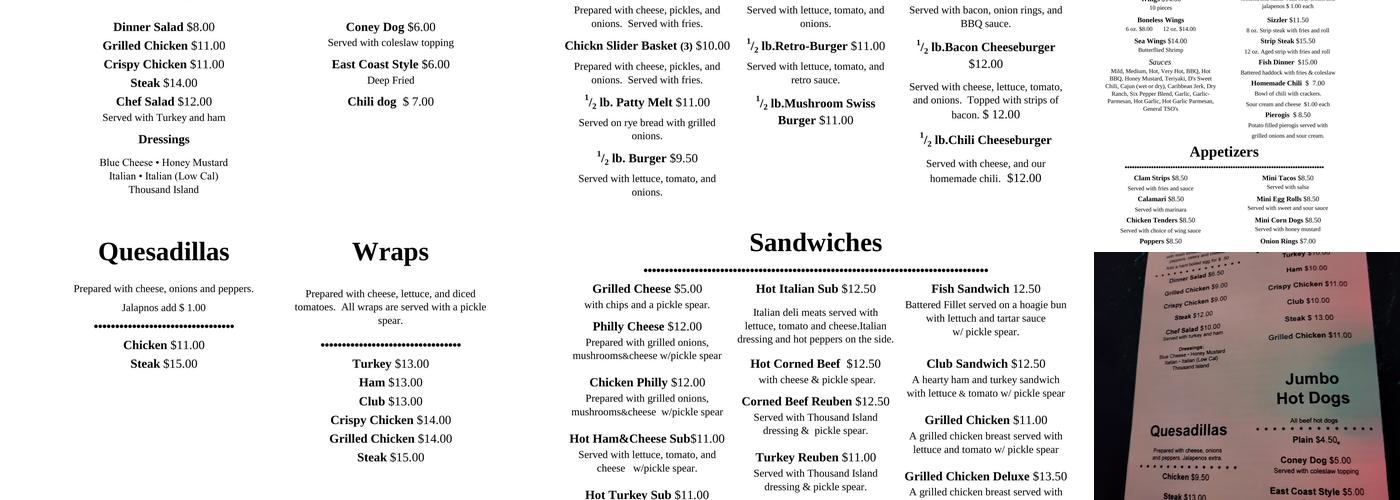 Lino's Menu