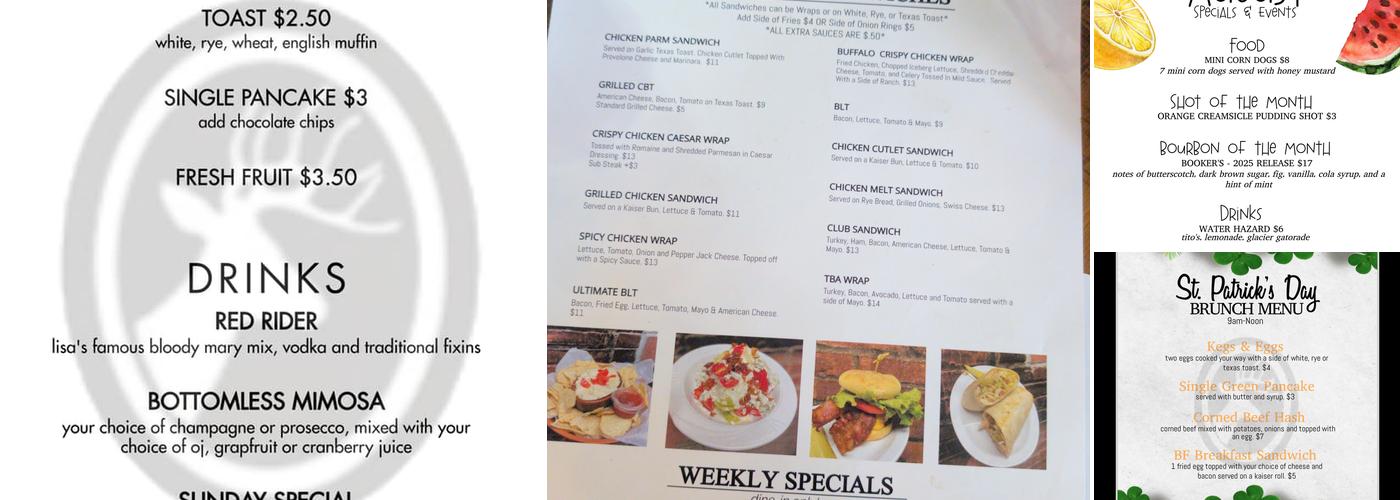 Black Forest Menu