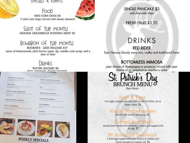 Black Forest Menu