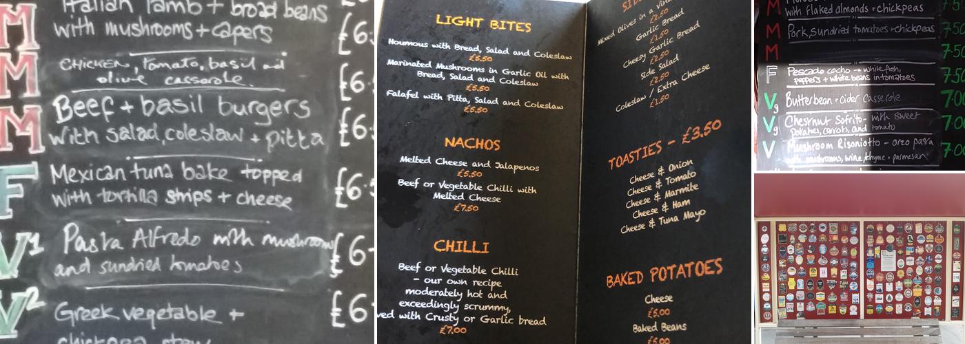 The Alexandra Tavern Menu