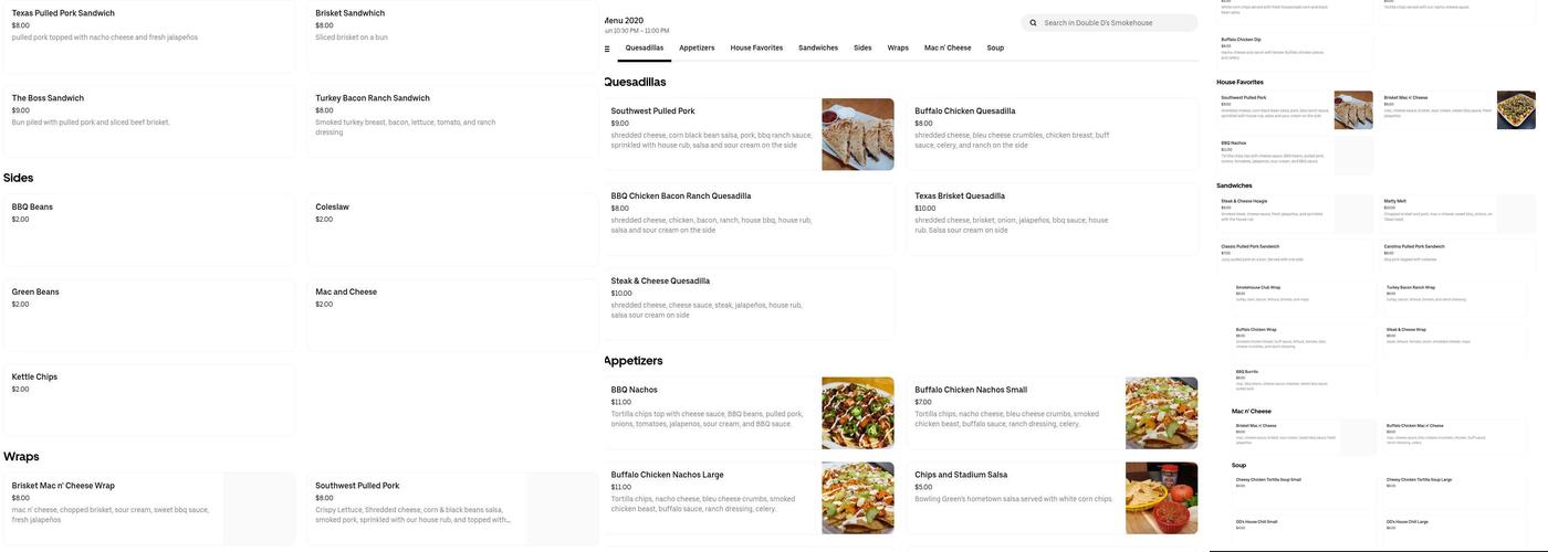 Campus Quarters Menu