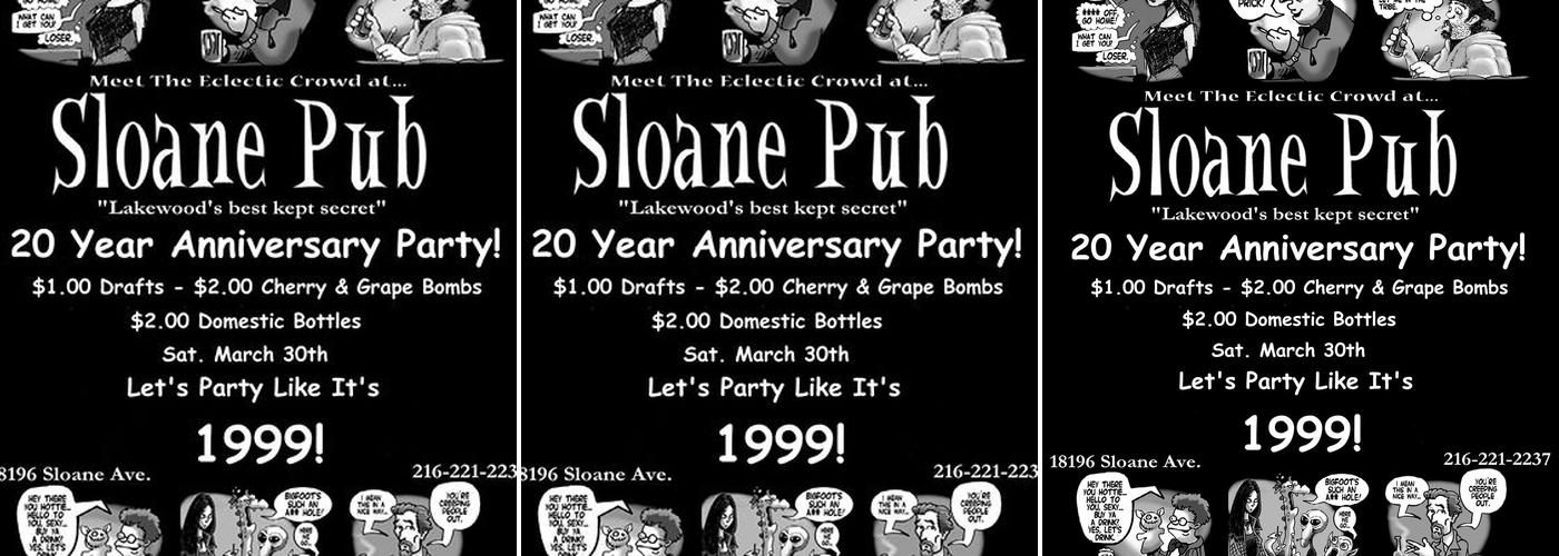 Sloane Pub Menu