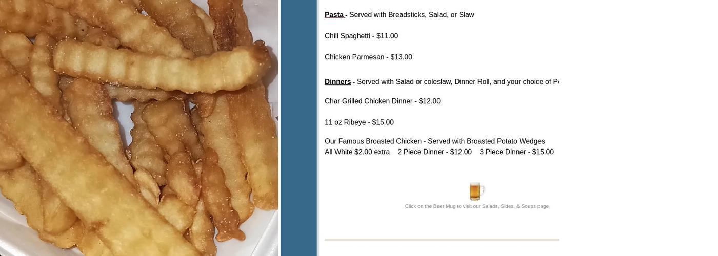 Down the Pike Bar Menu