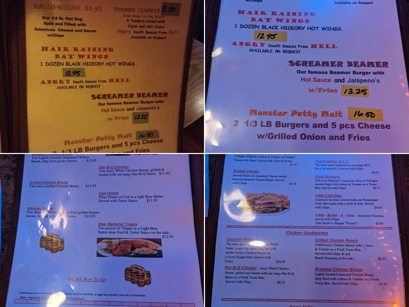 Post & Beam Menu