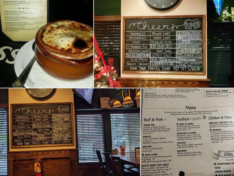 O'Conners Irish Pub Menu
