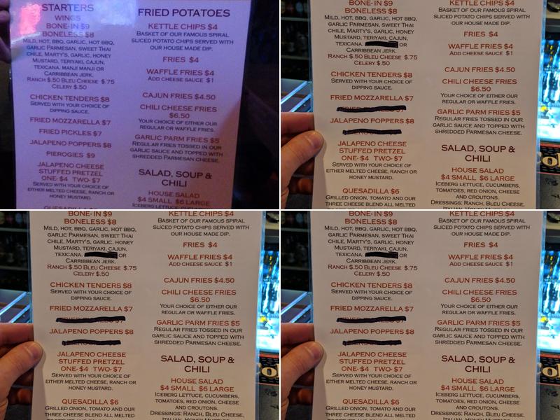 42Eighty Food and Drink Menu