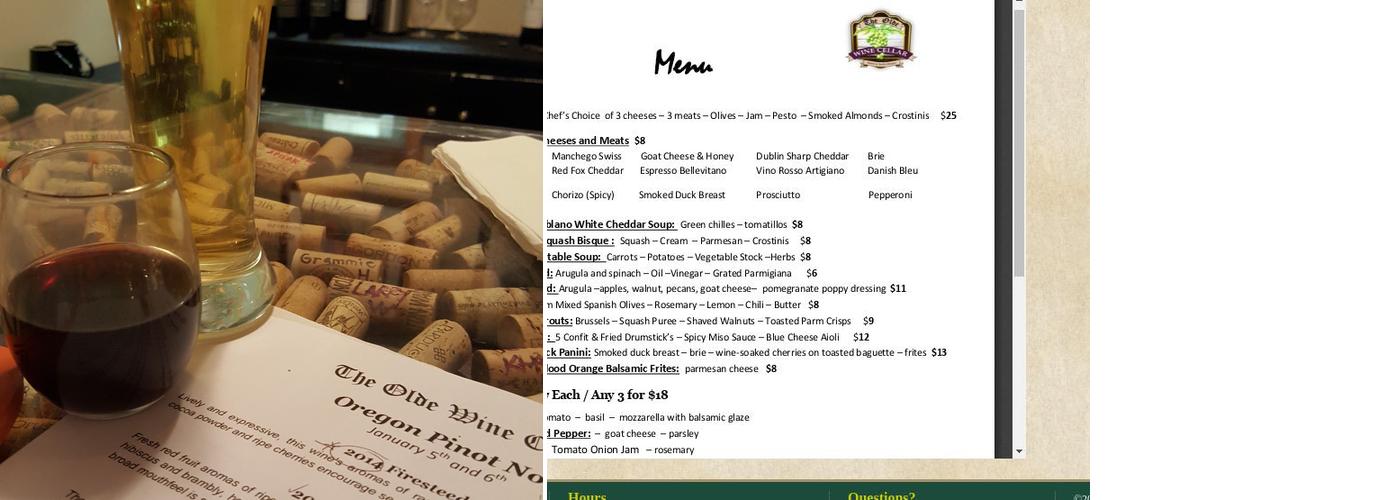 Vino di Luca Menu