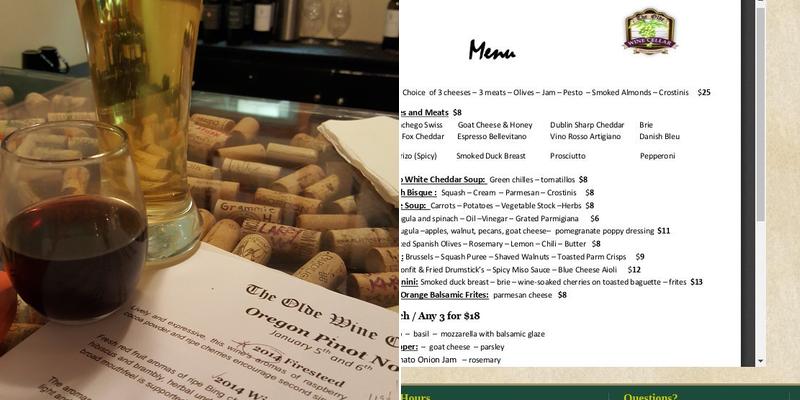 Vino di Luca Menu