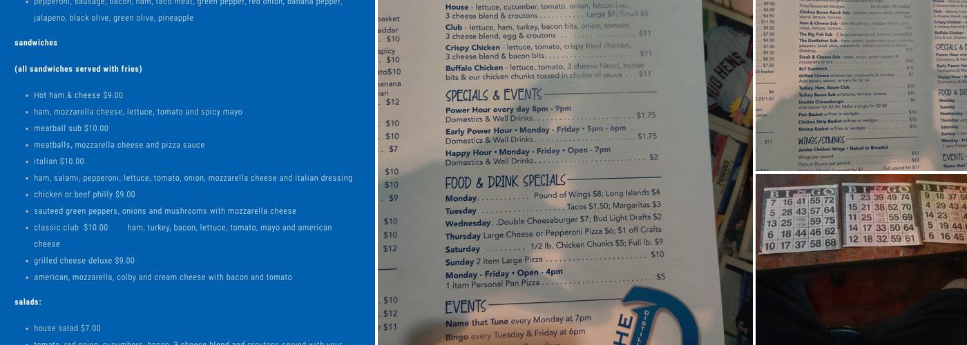 The Distillery Menu