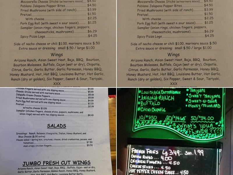 Holiday Bar Menu