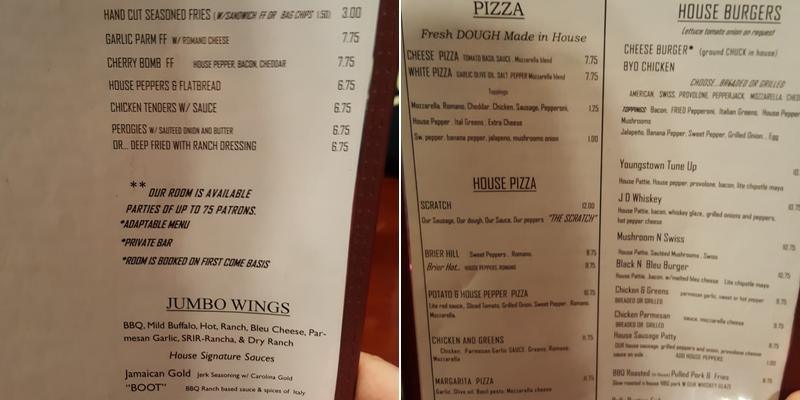 Dash Inn Menu