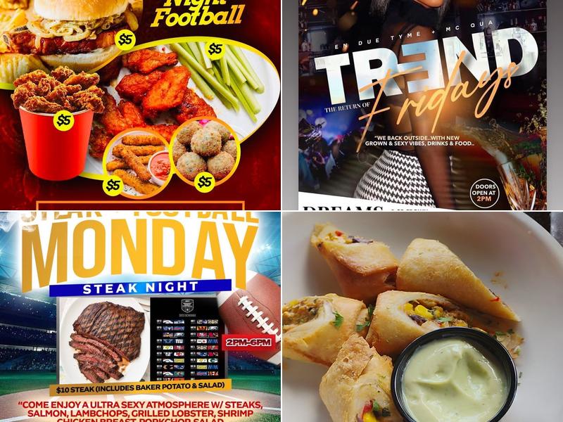 Dreams Bar And Lounge Menu