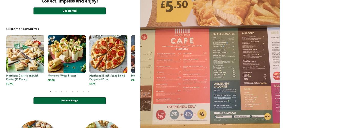 Morrisons Cafe Menu