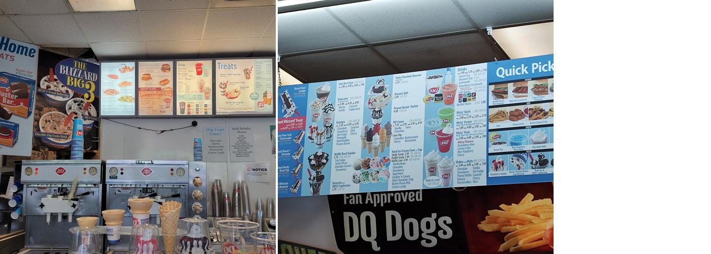 Dairy Queen Menu