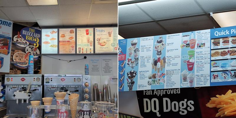 Dairy Queen Menu