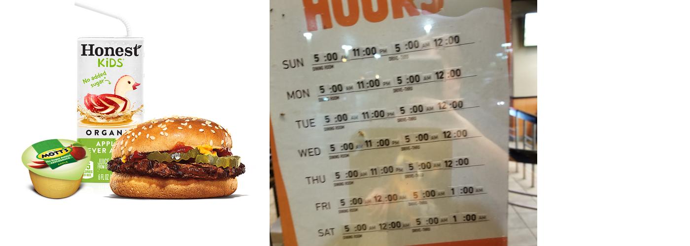 Burger King Menu