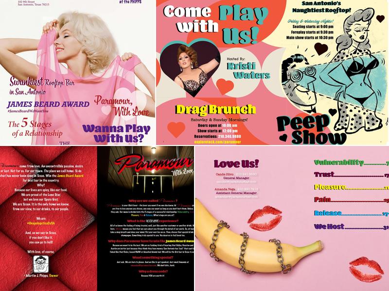 Paramour at The Phipps Menu