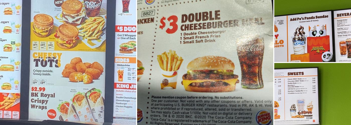Burger King Menu