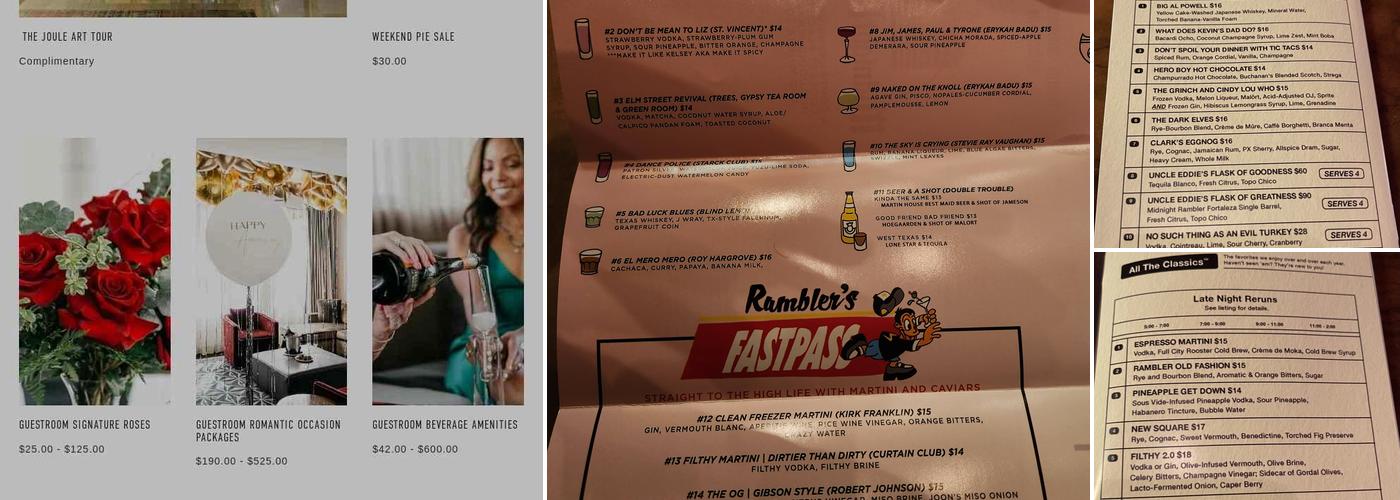 Midnight Rambler Menu