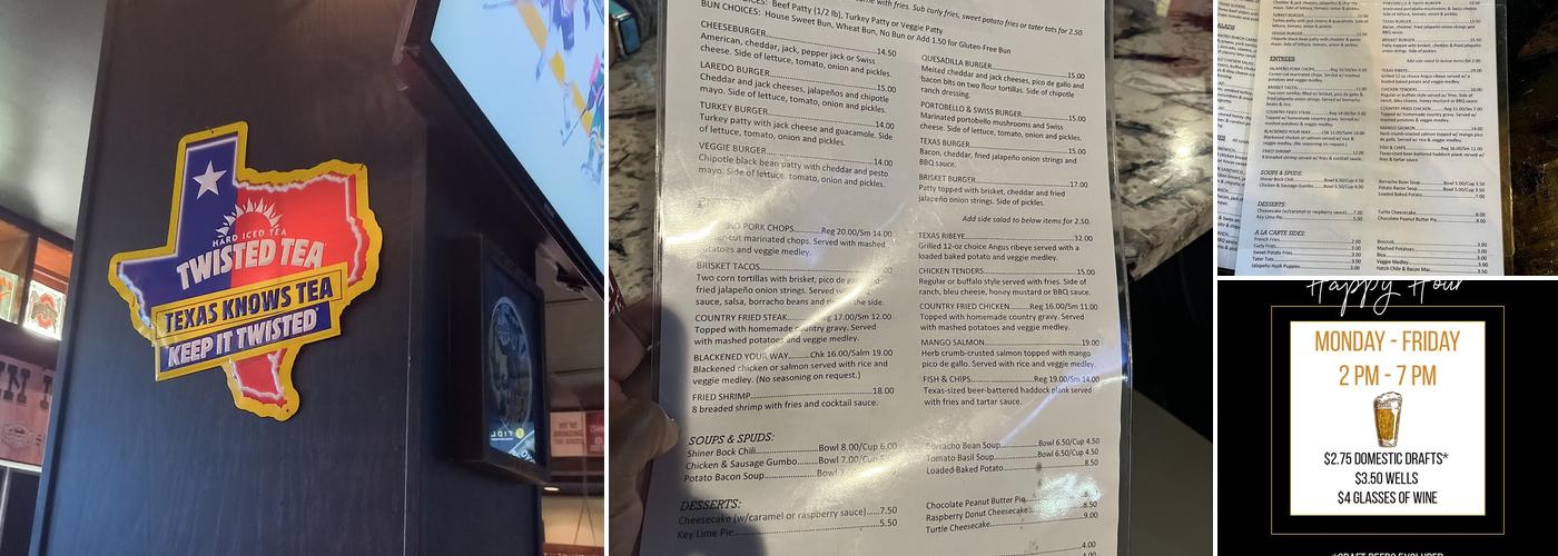 Press Box Grill Menu