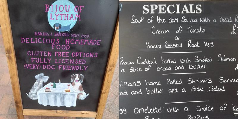 Bijou Of Lytham Menu