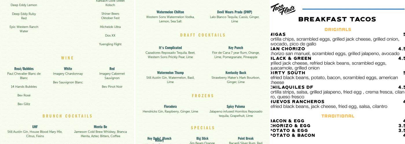 Key Bar Menu