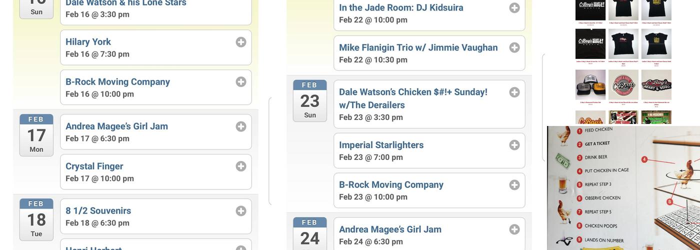 C-Boy's Heart & Soul Menu