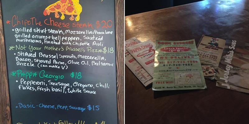 Malone's Pub Menu