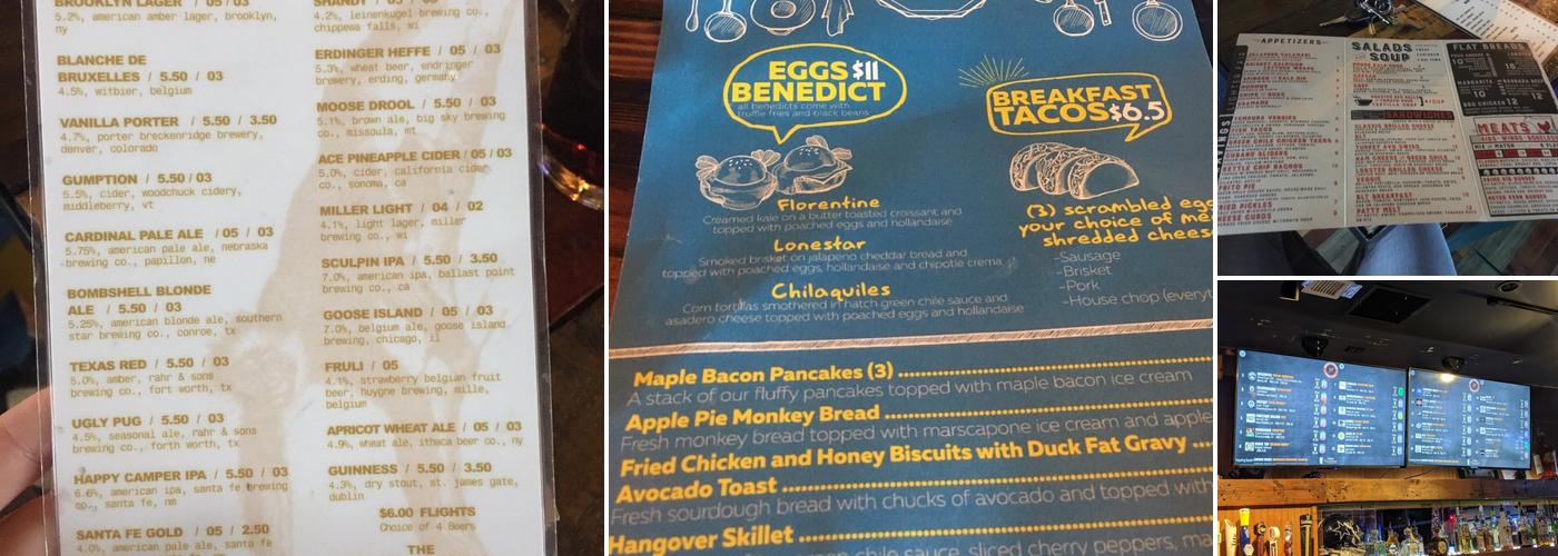 Brass Monkey Menu