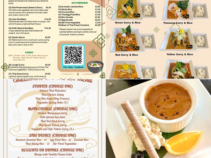Pan Asian Cusine Menu