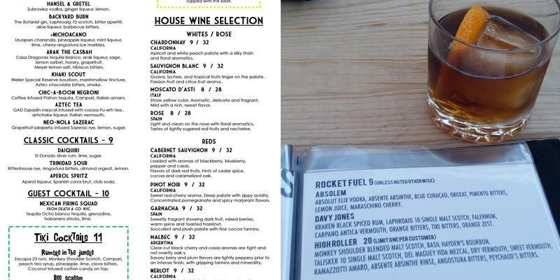 Live @ Black Orchid Lounge Menu