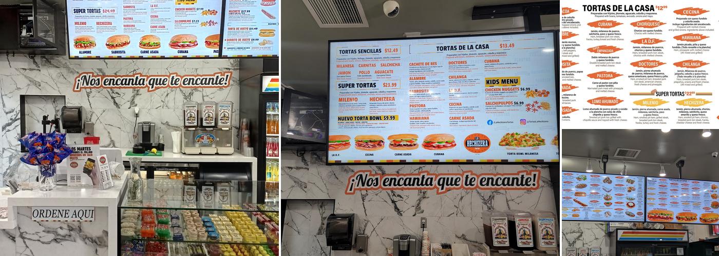 La Hechizera Tortas Menu