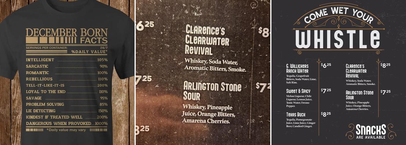 G. Willickers Pub Menu