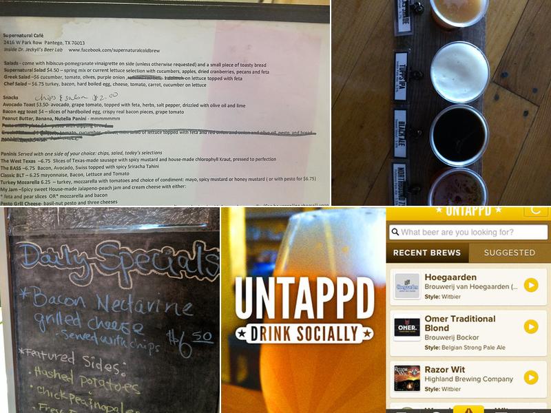 Dr. Jeckyll's Beer Lab Menu