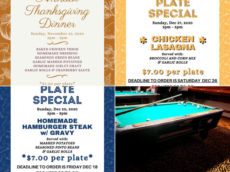 Barton St. Pub Menu