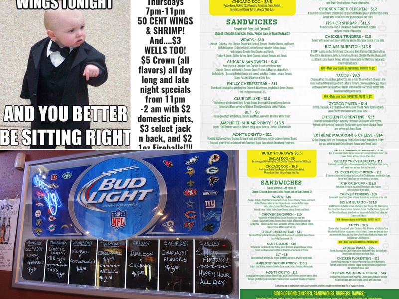 End Zone - Plano Menu