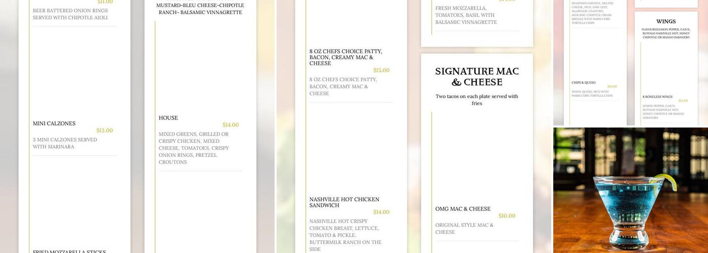 Ringo's Pub Menu