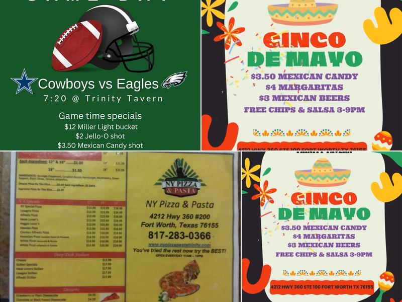 Trinity Tavern Menu