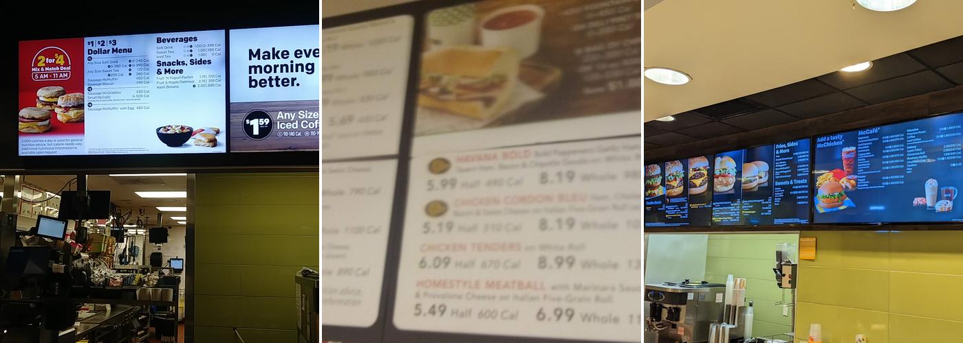 McDonald's Menu