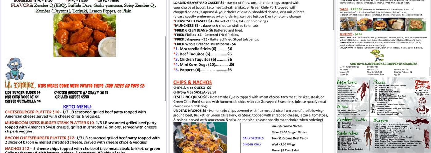 Pub 26 Menu