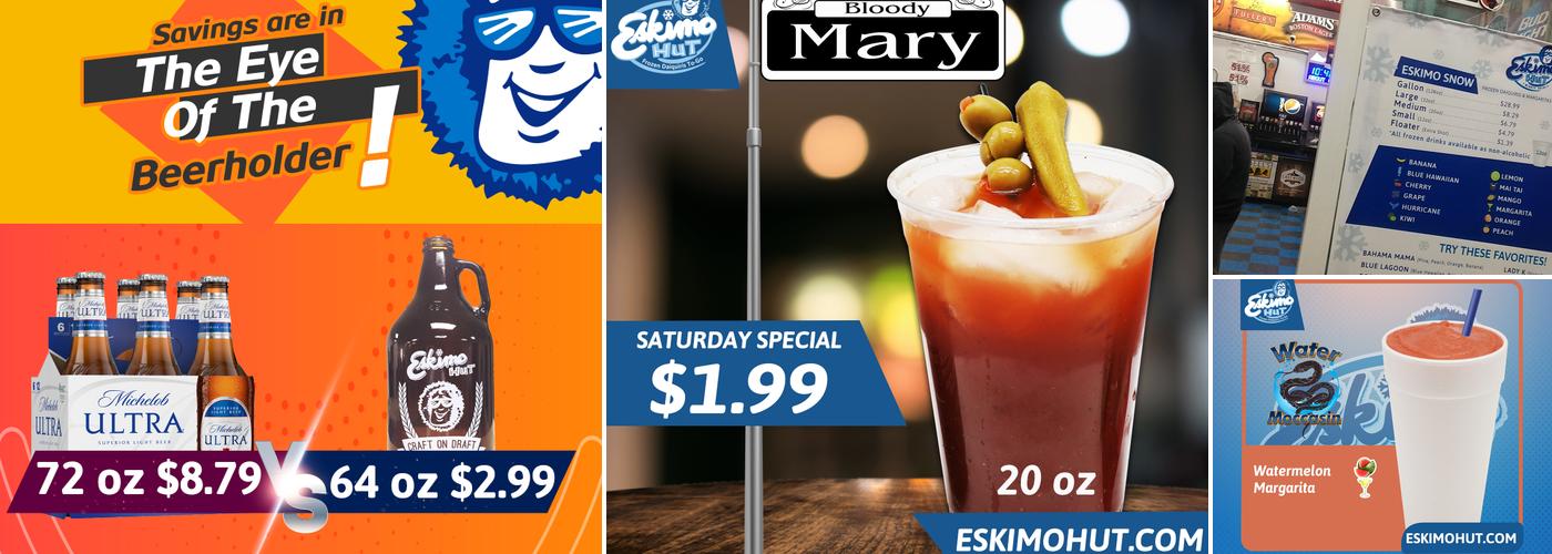 Eskimo Hut - Frozen Daiquiris To-Go Menu