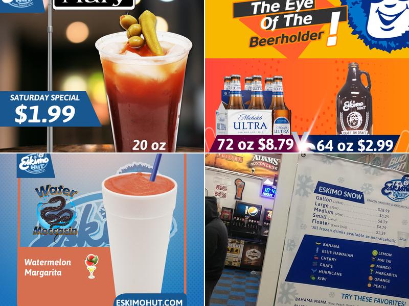 Eskimo Hut - Frozen Daiquiris To-Go Menu