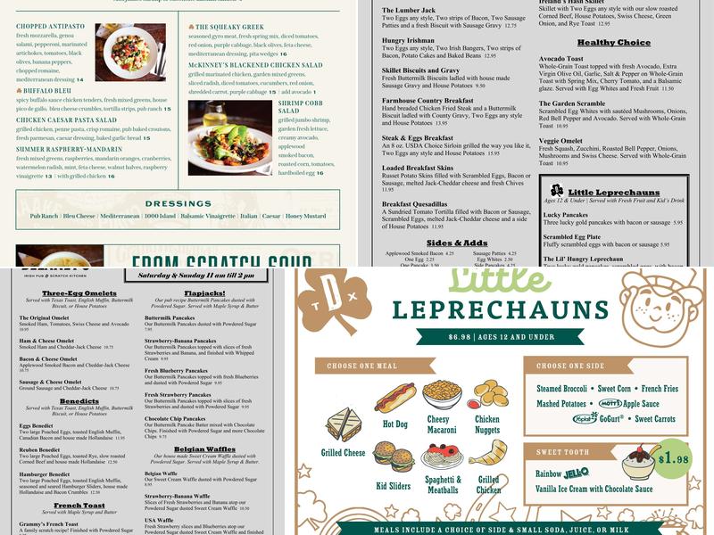 Delaney's Irish Pub & Scratch Kitchen Menu