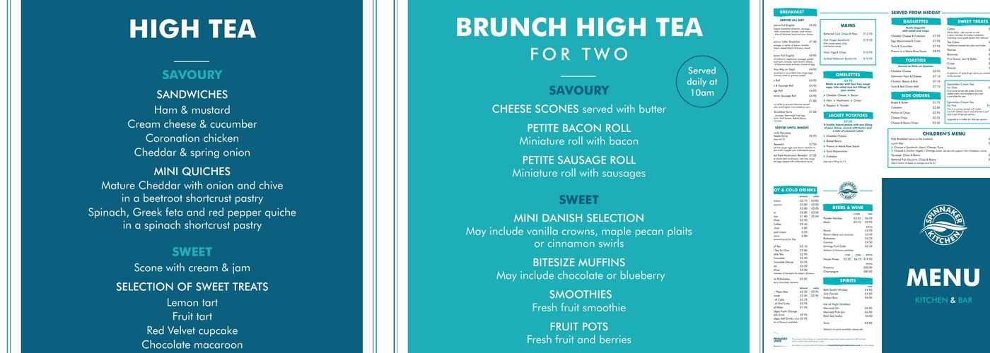 The Clouds Cafe Menu