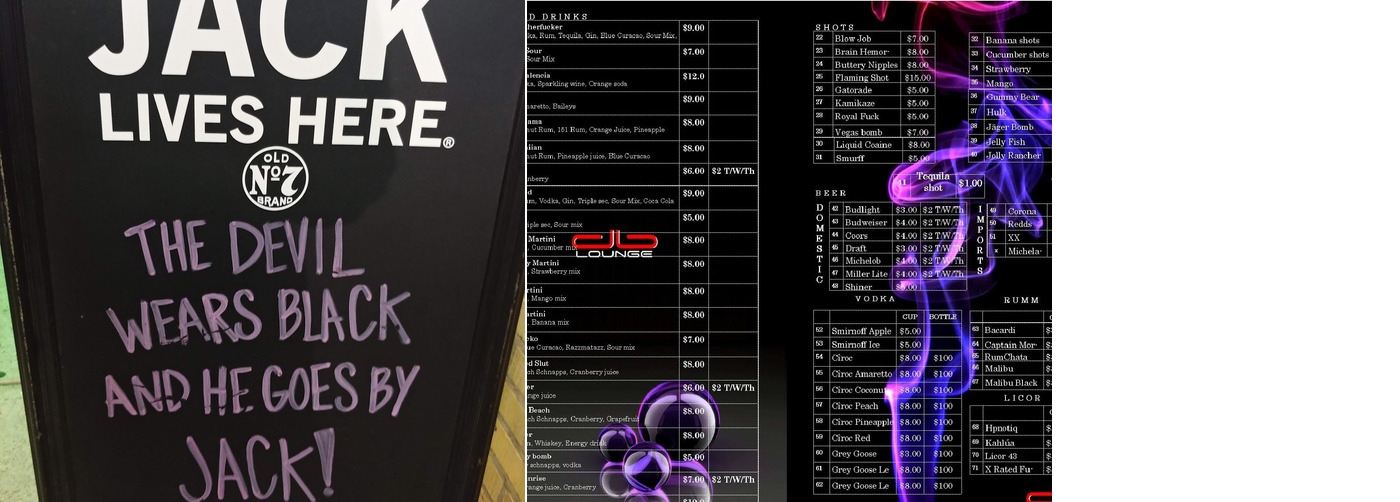 The Flying Walrus Menu