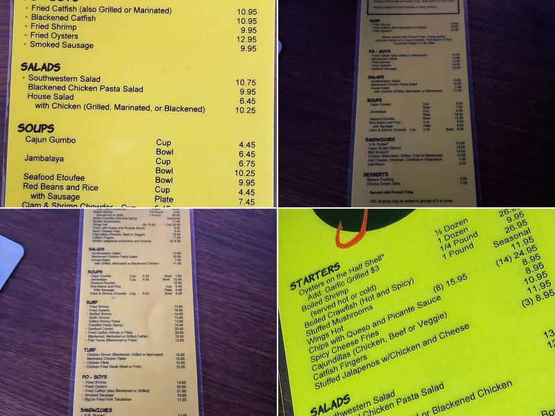 Shuck'n Jive Menu